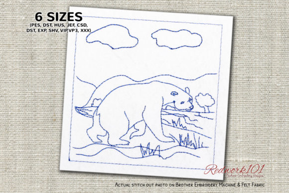 A Practical Review of the Big Brown Bear Roaming Embroidery Design