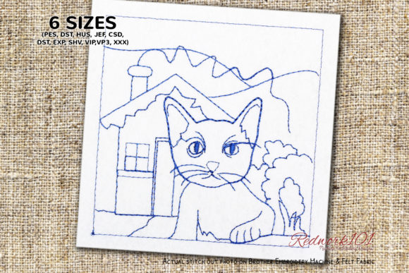 A Real Designer's Look at the Angry Cat in Window Bluework