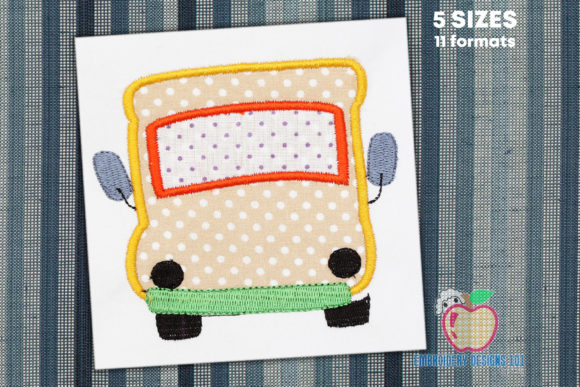 A Sweet Ribbon Bow School Bus for Personalized Gifts