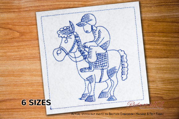 An Embroidered Lineart Horse Jockey: A Designer’s Review