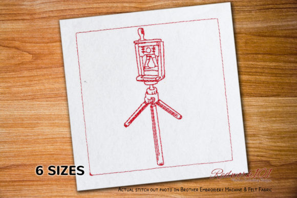 Camera Tripod Lineart: Holiday Embroidery Review