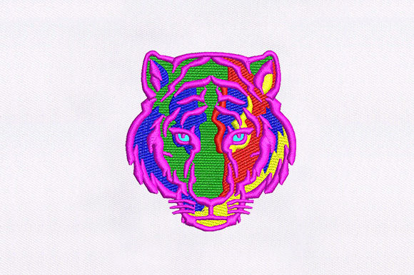 Colorful Tiger Face: A Seasonal Embroidery Review