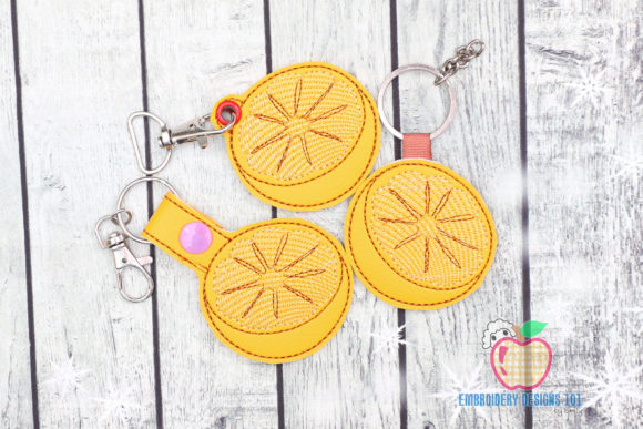 Half Cultted Citron Keyfob Embroidery Review