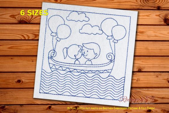 Love Couple Bluework: Small Business Embroidery Review