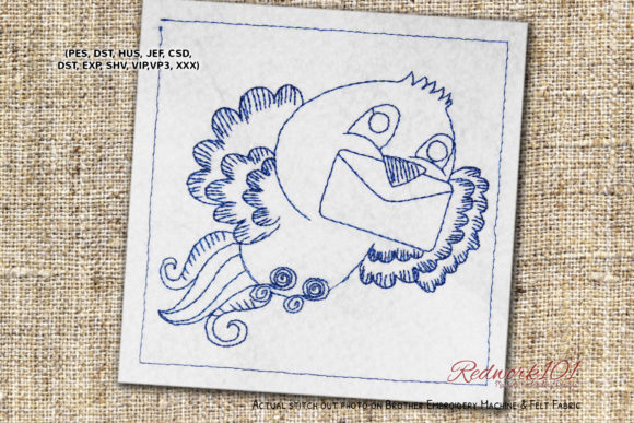 Love Message: An Embroidered Gift with Heart