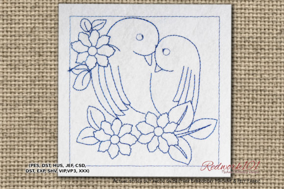 Lover Birds Redwork: A Designerβs Sweatshirt Review