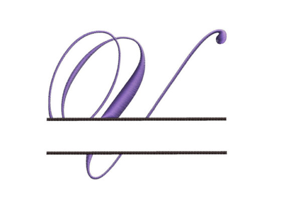 Review: Split Monogram Font Letter V for Small Business Merch