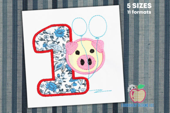 Reviewing the 1st Birthday Piggy Applique Embroidery Design