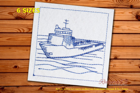 Tanker Ship Bluework: A Designer's Embroidery Review