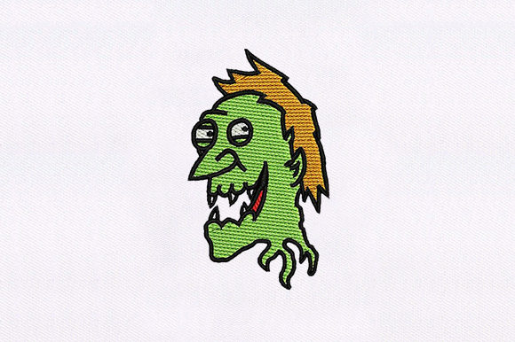 Ugly Cartoon Design: Playful Embroidery for Gifts